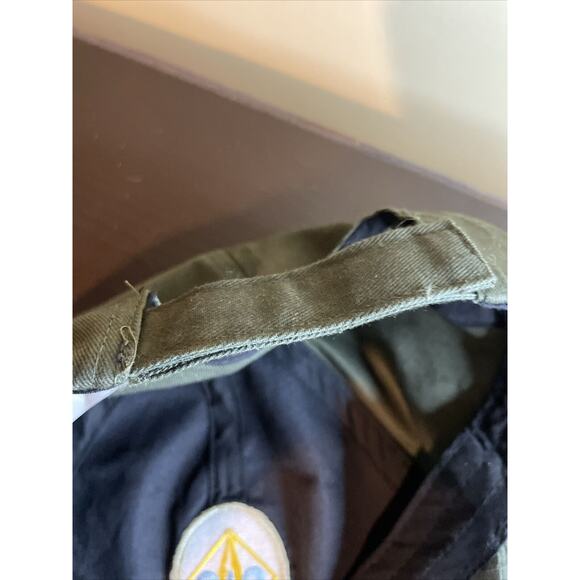 Webelos Hat Boy Scouts of America BSA Plaid Olive Green - M/L Hook And Loop Cap - Picture 4 of 11